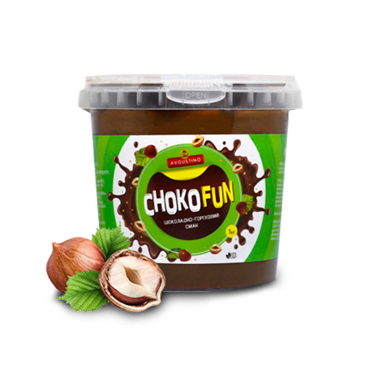 Крем CHOKOFUN з шоколадно-горіховим смаком, 1кг