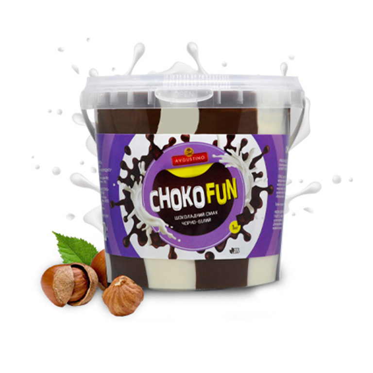 Крем СHOKOFUN чорно-білий з горіховим смаком, 1кг